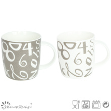 Classic Number Decal House New Bone China Mug